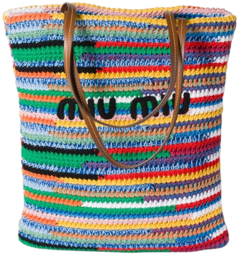 Miu Miu Crochet Tote Multicolor - vue 360