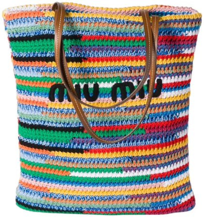 Miu Miu Crochet Tote Multicolor - authentic Miu Miu product