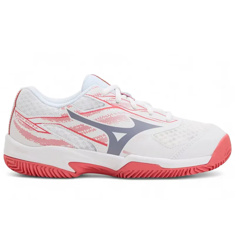 Mizuno Break Shot 5 Jr CC White Blue Granite Calypso Coral (GS) - vue 360