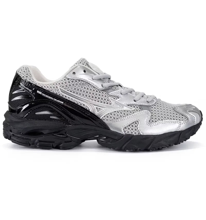 Mizuno Mizuno Wave Rider 10 Harbor Mist Silver Black - vue 360