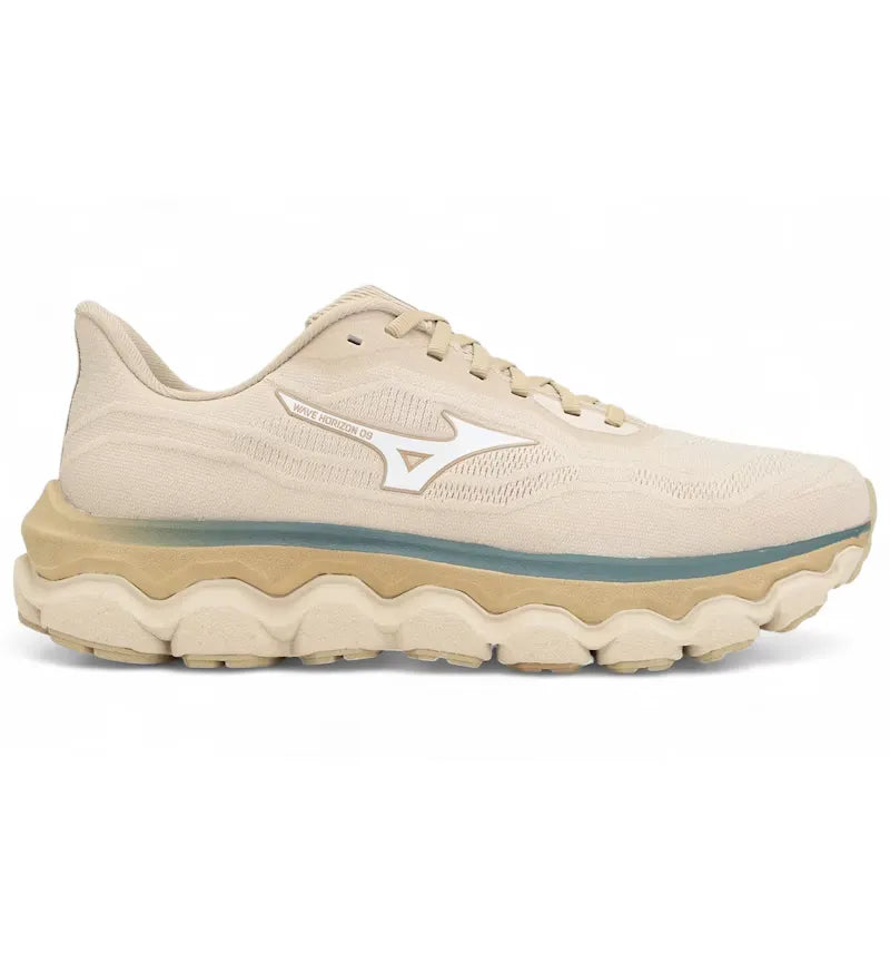 Mizuno Wave Horizon 9 Pale Khaki White Curds and Whey - vue 360