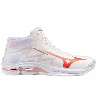 Mizuno Wave Lightning Pro Mid White Rose Elegance Lava Falls (Women's) - authentic Mizuno sneakers