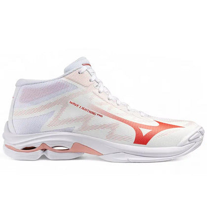 Mizuno Wave Lightning Pro Mid White Rose Elegance Lava Falls (Women's) - authentic Mizuno sneakers
