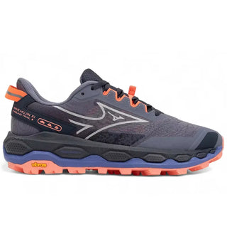 Mizuno Wave Mujin 11 Blue Granite Silver Striking Coral (Women's) - authentic Mizuno sneakers