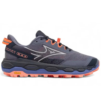 Mizuno Wave Mujin 11 Blue Granite Silver Striking Coral (Women's) - authentic Mizuno sneakers