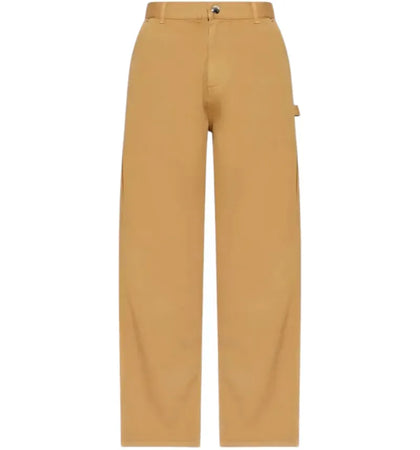Moncler Button Up Zipper Straight Leg Pants Camel - authentic Moncler apparel
