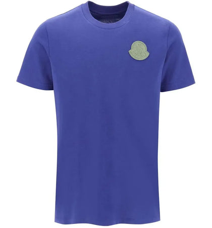 Moncler Logo Match T-Shirt Blue - authentic Moncler apparel