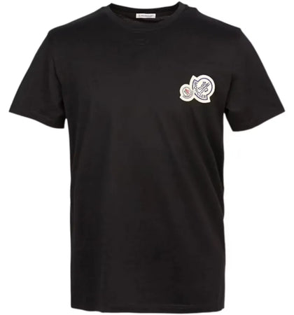 Moncler Logo Motif T-shirt Black - authentic Moncler apparel