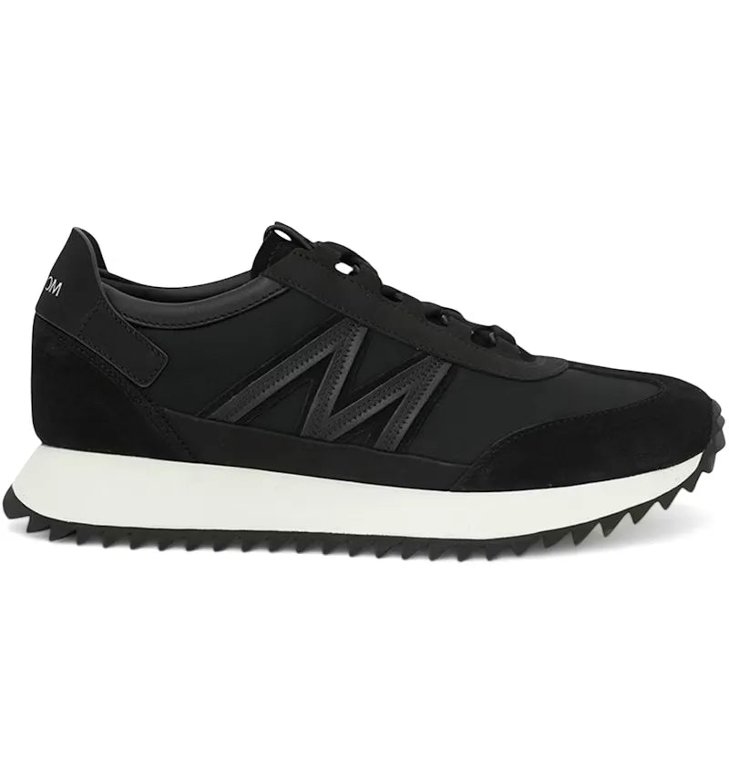 Moncler Pacey2 Sneaker Black Suede & Nubuck - vue 360