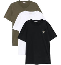 Moncler SS Tee (3 Pack) Blu/Militare/Bianco