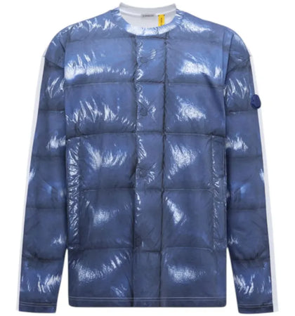 Moncler x A$AP Rocky Cotton Long Sleeve T-shirt Bright Blue - authentic Moncler apparel