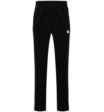 Moncler x Palm Angels Chenille Track Pants Black/White - authentic Moncler apparel