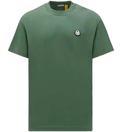 Moncler x Palm Angels Logo Patch T-Shirt Green - authentic Moncler apparel