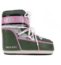 Moon Boot Icon Low Space Racing Forest Green/Silver/Pink (Women's)