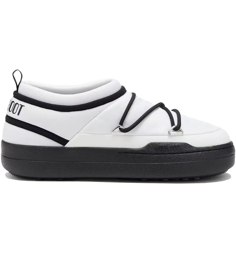 Moon Boot Park Icon Sneaker Black White - vue 360