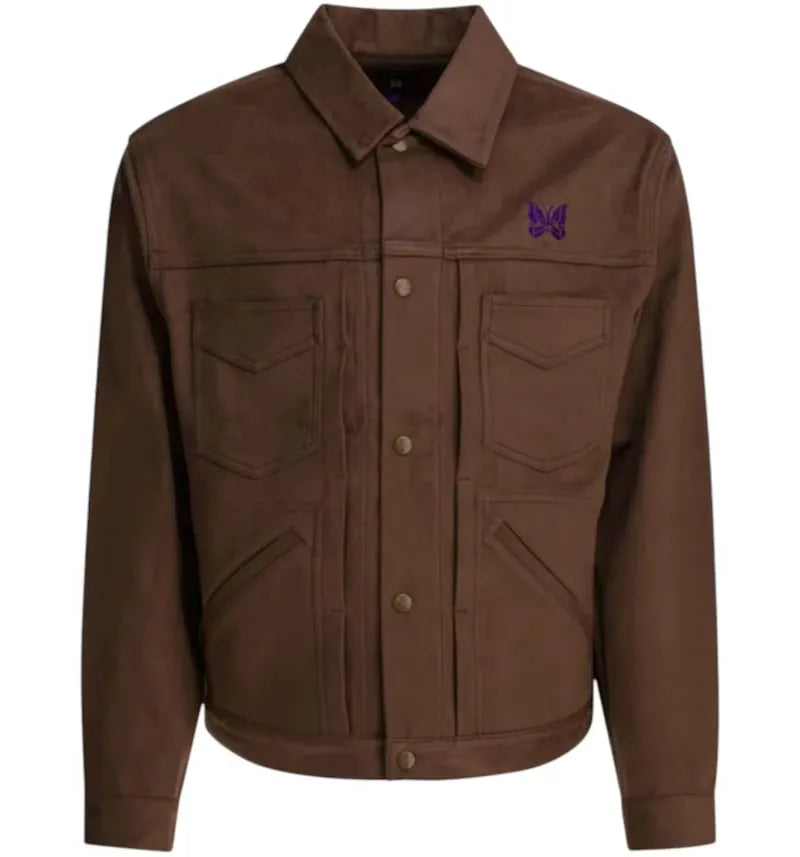 Needles Penny Jean Overshirt Brown - vue 360