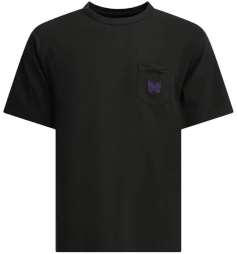 Needles Pocket Tee Crewneck T-shirt Black - vue 360
