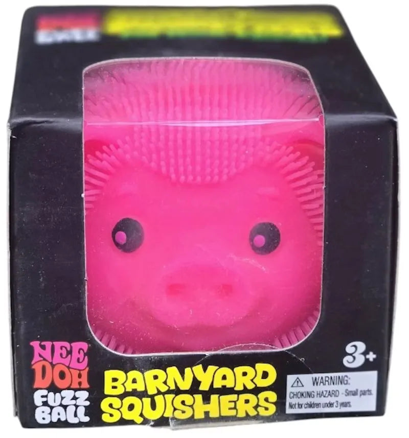 NeeDoh Barnyard Squisher Squishy Fidget Toy Pink - vue 360