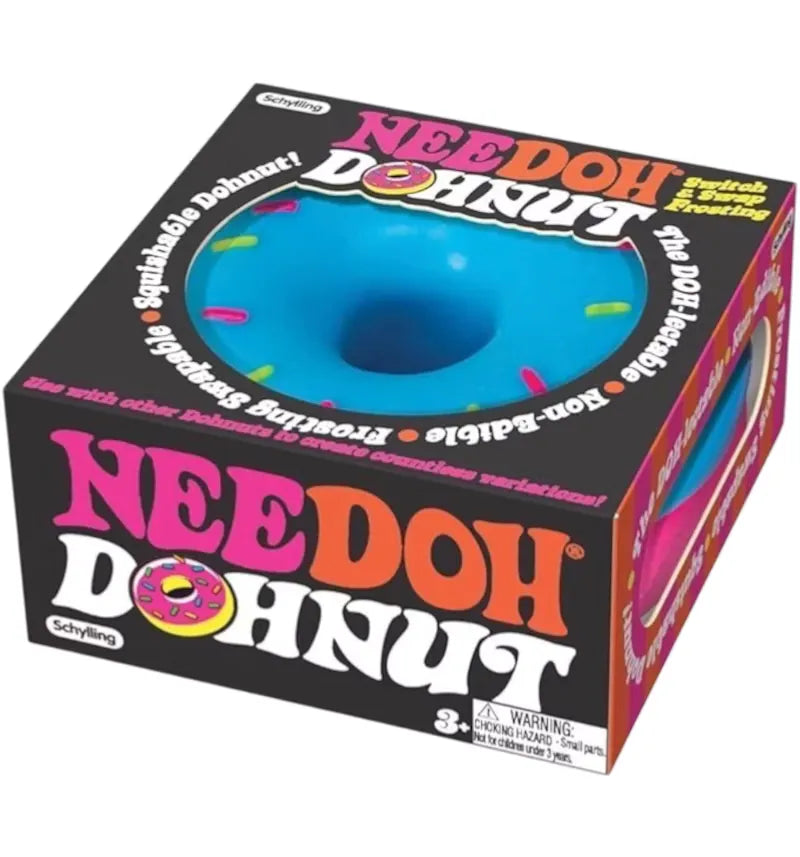 NeeDoh Dohnuts Squishy Fidget Toy Blue - vue 360