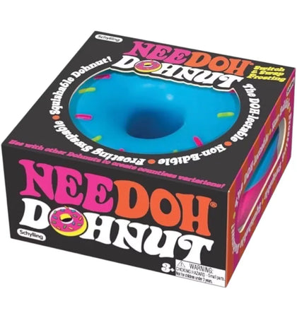 NeeDoh Dohnuts Squishy Fidget Toy Blue - authentic NeeDoh product