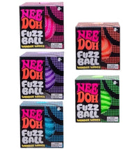 NeeDoh Fuzz Ball Wonder Waves Squishy Fidget Toy 5x Lot Pink/Orange/Purple/Green/Blue