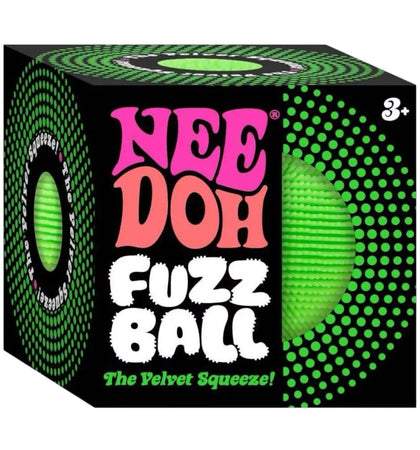 NeeDoh Fuzzball Squishy Fidget Toy Green - authentic NeeDoh product