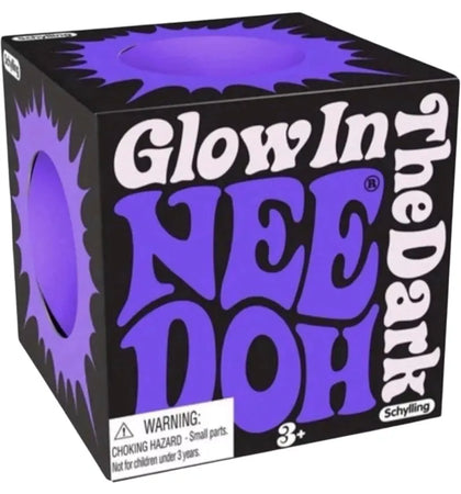 NeeDoh Glow in the Dark Squishy Fidget Toy Purple - authentic NeeDoh product