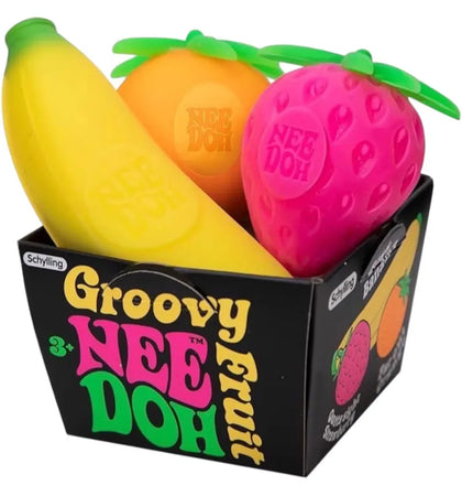 NeeDoh Groovy Fruit Squishy Fidget Toy Multicolor - authentic NeeDoh product