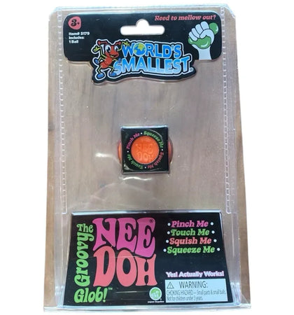 NeeDoh Groovy Glob From the World’s Smallest Line Squishy Fidget Toy Orange - authentic NeeDoh product