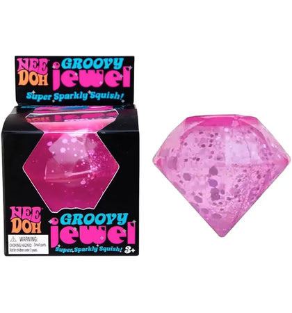 NeeDoh Groovy Jewel Mini Squishy Fidget Toy - authentic NeeDoh product