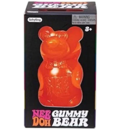 NeeDoh Gummy Bear Squishy Fidget Toy Orange - authentic NeeDoh product