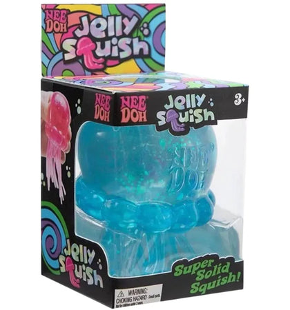 NeeDoh JellySquish Squishy Fidget Toy Blue - authentic NeeDoh product