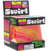 NeeDoh Nice Cube Swirl Super Squeeze! Orange/Pink/Yellow
