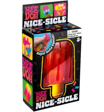 NeeDoh Nice-sicle Popsicle Squishy Fidget Toy Red - authentic NeeDoh product