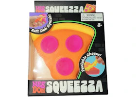 NeeDoh Squeeza Pizza Squishy Fidget Toy Yellow Crust - vue 360