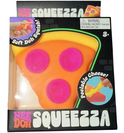 NeeDoh Squeeza Pizza Squishy Fidget Toy Yellow Crust - authentic NeeDoh product