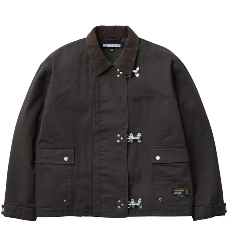 Neighborhood Fireman Jacket Brown - vue 360