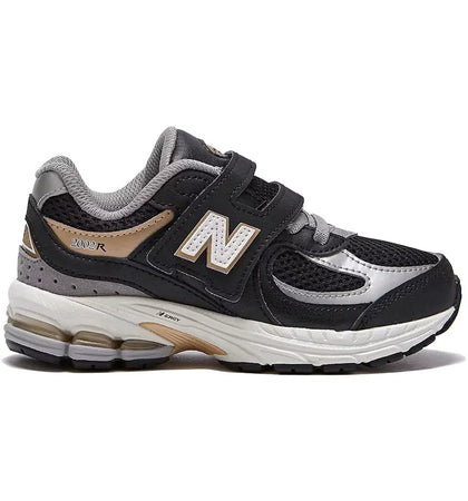 New Balance 2002R Hook & Loop Black Sea Salt Gold (PS) - authentic New Balance sneakers