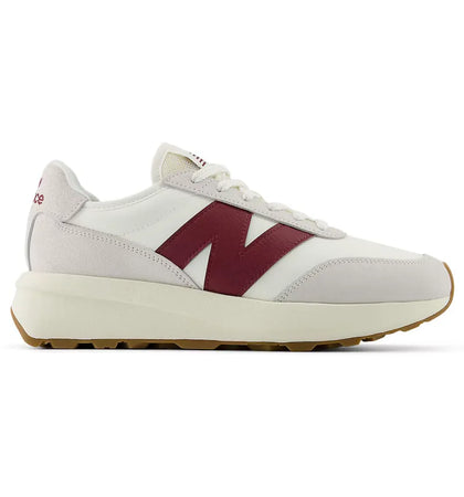New Balance 370 Sea Salt Classic Crimson Gum - authentic New Balance sneakers