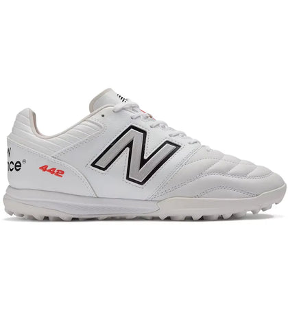 New Balance 442 Pro TF v2 White Black Team Red - authentic New Balance sneakers