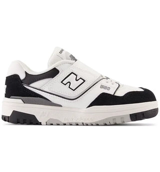 New Balance 550 Bungee Lace White Black Rain Cloud (PS) - authentic New Balance sneakers