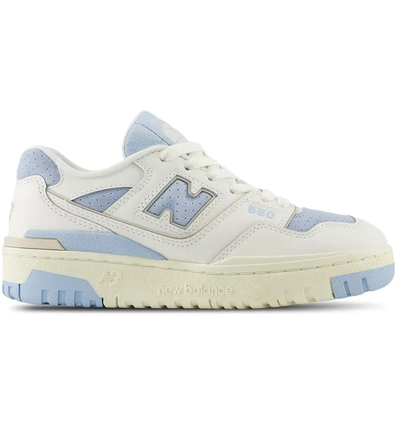 New Balance 550 Sea Salt Light Chrome Blue (GS) - vue 360
