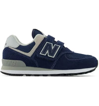 New Balance 574 Core Hook and Loop Navy White (PS)