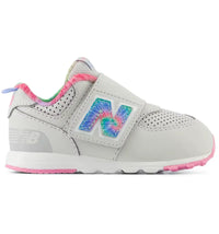 New Balance 574 Hook and Loop Grey Matter Signal Pink Tie-Dye (TD)