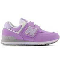 New Balance 574 Hook and Loop Lilac Glo Bright Lavender (PS)