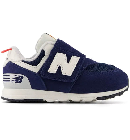 New Balance 574 Hook and Loop NB Navy Blast Red (TD) - authentic New Balance sneakers