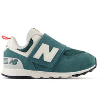 New Balance 574 Hook and Loop New Spruce Blast Red (TD)