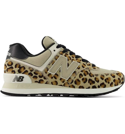 New Balance 574 Leopard Print Stoneware (Women's) - authentic New Balance sneakers
