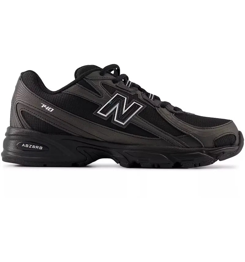 New Balance 740 Black Silver Metallic - vue 360