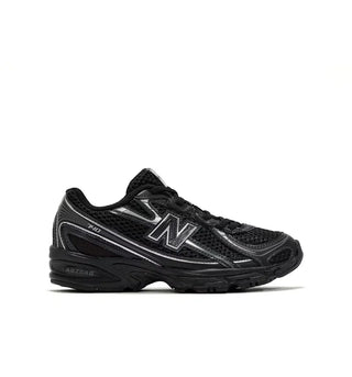 New Balance 740 Bungee Lace Black Grey Silver (PS) - authentic New Balance sneakers